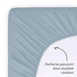 Byrklund - Hoeslaken Jersey - 140x200 Cm - Blauw -Knusse Nacht 1828566708 0103