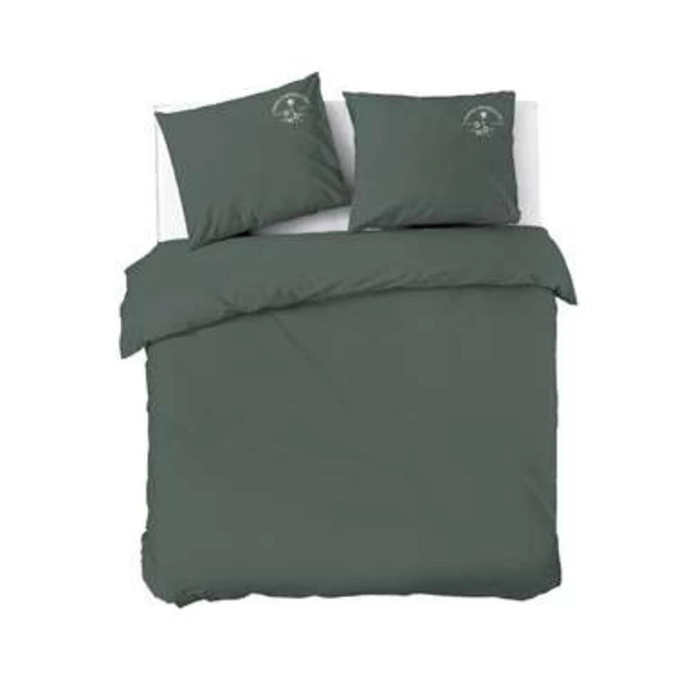 Dindi Home - Dekbedovertrek Plain Beauty - 200x220 Cm - Donker Groen 3 Dindi Home - Dekbedovertrek Plain Beauty - 200x220 Cm - Donker Groen