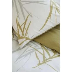 Walra - Dekbedovertrek Remade Bamboo Grasses - 240x220 Cm - Honing Mosterd -Knusse Nacht 1863985962 0102