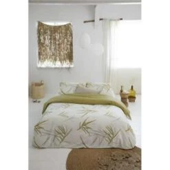 Walra - Dekbedovertrek Remade Bamboo Grasses - 240x220 Cm - Honing Mosterd -Knusse Nacht 1863985962 0103
