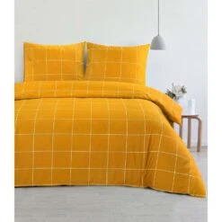 Day Dream Dekbedovertrek Hogan - 140x200/220 Cm - Geel -Knusse Nacht 1877666308 0101