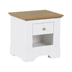 Beliani Nachtkast WINGLAY - Wit Spaanplaat