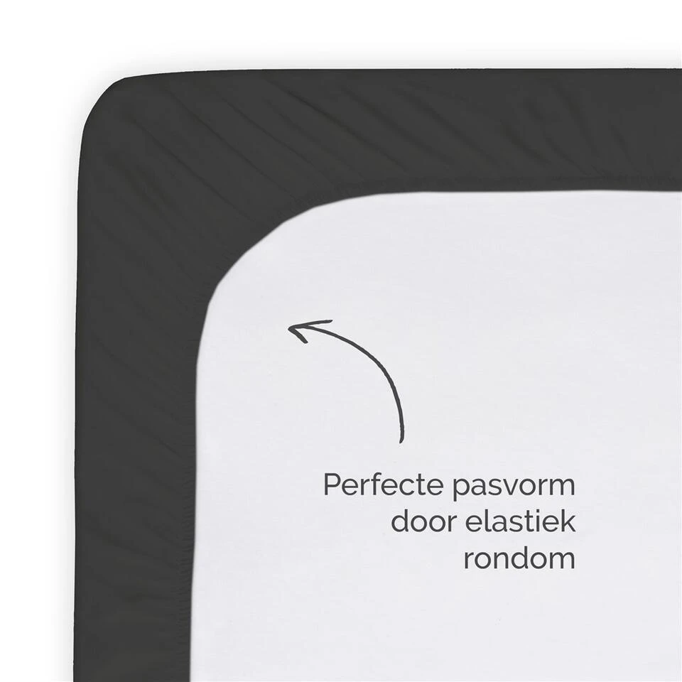 Byrklund - Hoeslaken Jersey - 90x200 Cm - Antraciet 6 Byrklund - Hoeslaken Jersey - 90x200 Cm - Antraciet - Afbeelding 4