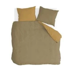 Byrklund - Dekbedovertrek Side Way - 240x220 Cm - Geel / Mosterd -Knusse Nacht 1967910709 0101