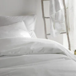 De Witte Lietaer Dekbedovertrek Katoen Satijn Olivia - 200 X 200/220 Cm - Wit -Knusse Nacht 1993079754 0103