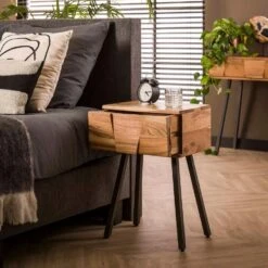 Angel Nachtkastje Acacia - Hout - Bruin -Knusse Nacht 2a7d6aee88ce47f58ee6af483062bc7f