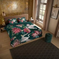 Pure Dekbedovertrek Kraanvogels-2-persoons (200 X 200/220 Cm) -Knusse Nacht 2eaabd3f57c542e894499ec96052fe72 2