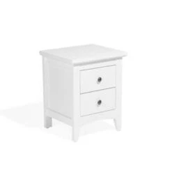 Beliani Nachtkast JOLIET - Wit Mdf, Vezelplaat -Knusse Nacht 3074fdd7d1dd430eac9aa9ebb2b920b8