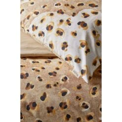 Walra Dekbedovertrek Wild Animal - Toffee - 200x200/220 Cm -Knusse Nacht 31105477 9101