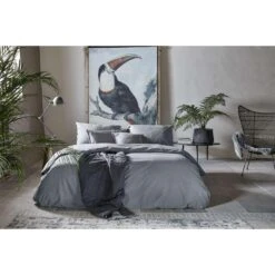 Walra Dekbedovertrek Vintage Cotton - Grijs - 200x200/220 Cm -Knusse Nacht 31105567 0005