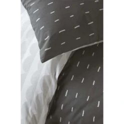 Walra Dekbedovertrek More Dashes - Antraciet - 200x200/220 Cm -Knusse Nacht 31105585 0002