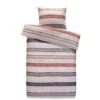 Comfort Dekbedovertrek Alex Strepen - Naturel/terra - 140x200/220 Cm -Knusse Nacht 31105727