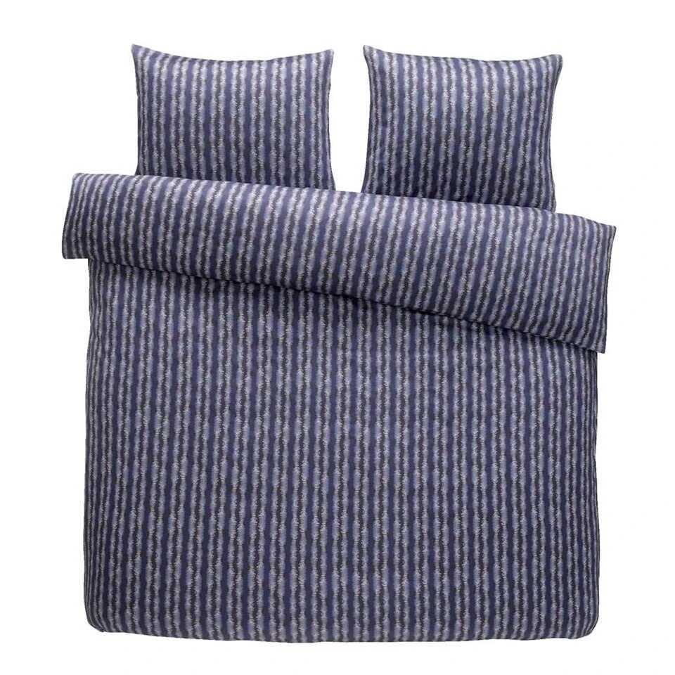 Royal Dekbedovertrek Newark - Blauw - 200x220/250 Cm 3 Royal Dekbedovertrek Newark - Blauw - 200x220/250 Cm
