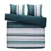 Royal Dekbedovertrek Kalmar Strepen - Wit/groen - 200x200/220 Cm 1 Royal Dekbedovertrek Kalmar Strepen - Wit/groen - 200x200/220 Cm -Knusse Nacht 31105822