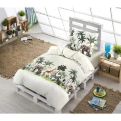 Comfort Dekbedovertrek Job Dieren - Off-white - 140x200 Cm -Knusse Nacht 31105824 9050