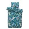 Comfort Dekbedovertrek Jasmine Botanisch - Blauwgroen - 140x200/220 Cm -Knusse Nacht 31105825