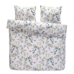 Royal Dekbedovertrek Carlijn Botanisch- Wit - 200x200/220 Cm