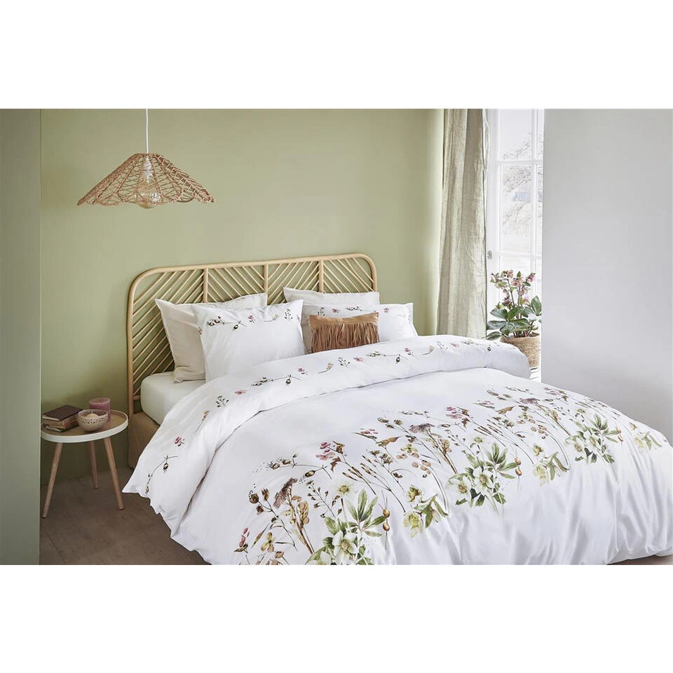 Royal Marjolein Bastin Dekbedovertrek Graceful Bloemen - Wit - 200x200/220 Cm 5 Royal Marjolein Bastin Dekbedovertrek Graceful Bloemen - Wit - 200x200/220 Cm - Afbeelding 3