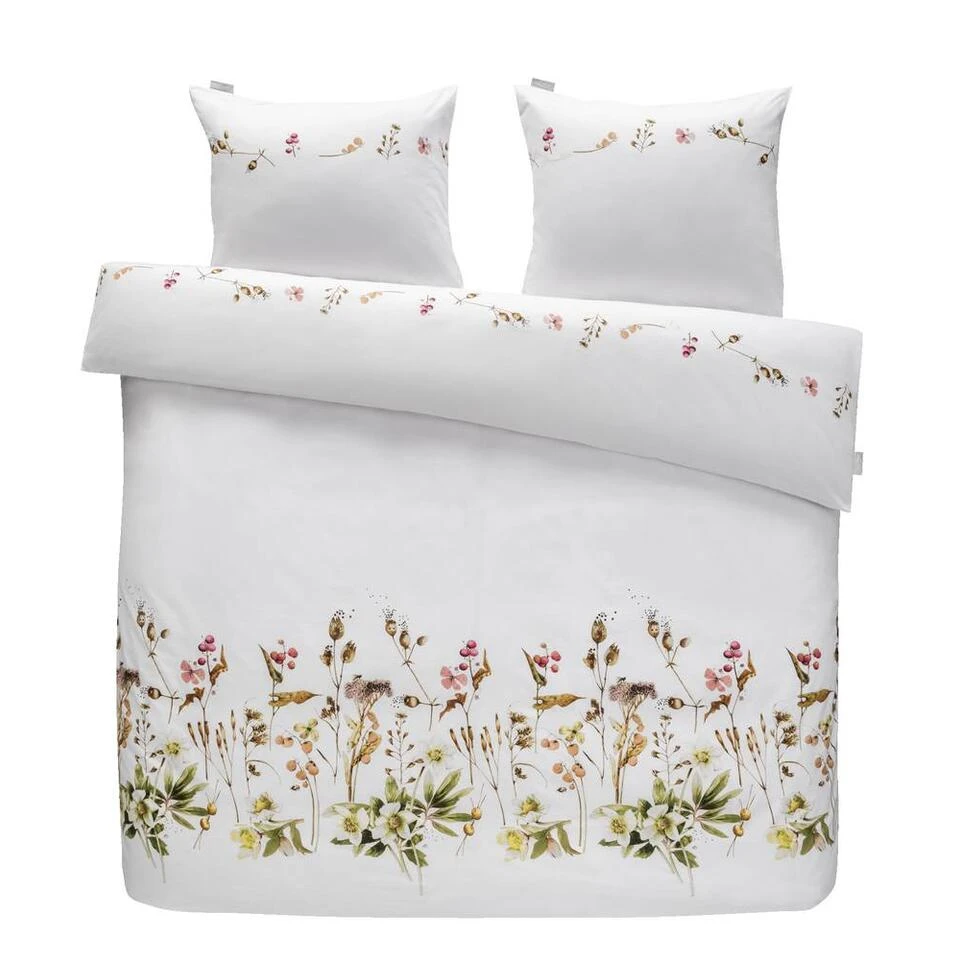 Royal Marjolein Bastin Dekbedovertrek Graceful Bloemen - Wit - 200x200/220 Cm 3 Royal Marjolein Bastin Dekbedovertrek Graceful Bloemen - Wit - 200x200/220 Cm