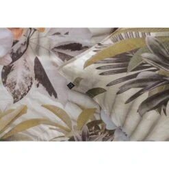 Comfort Dekbedovertrek Malene Bloemen - Taupe - 200x200/220 Cm -Knusse Nacht 31105954 9000 1