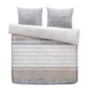 Comfort Dekbedovertrek Finch Strepen - Taupe - 240x200/220 Cm -Knusse Nacht 31106019