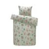 Comfort Dekbedovertrek Naida Dieren - Lichtgroen - 140x200 Cm -Knusse Nacht 31106029