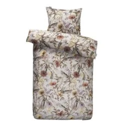 Ariadne At Home Dekbedovertrek Pretty Floral Bloemen - Naturel - 140x200/220 Cm