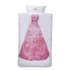 Comfort Dekbedovertrek Belle Prinses - Wit/roze - 140x200 Cm -Knusse Nacht 31106081
