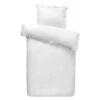 Royal Dekbedovertrek Cato Effen - Wit - 140x200/220 Cm -Knusse Nacht 31106088