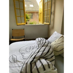 Dindi Home Dekbedovertrek Tender Tattoo Grafisch - Wit - 140x200/220 Cm -Knusse Nacht 31106094 9051