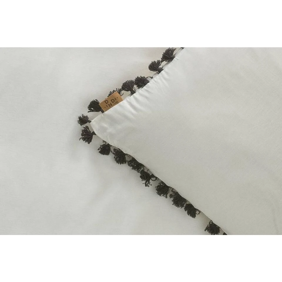 Dindi Home Dekbedovertrek Fleeky Fringes Effen - Wit - 140x200/220 Cm 4 Dindi Home Dekbedovertrek Fleeky Fringes Effen - Wit - 140x200/220 Cm - Afbeelding 2