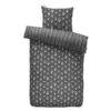 Walra - Dekbedovertrek Remade Turned Cones - 140x220 Cm - Off Black