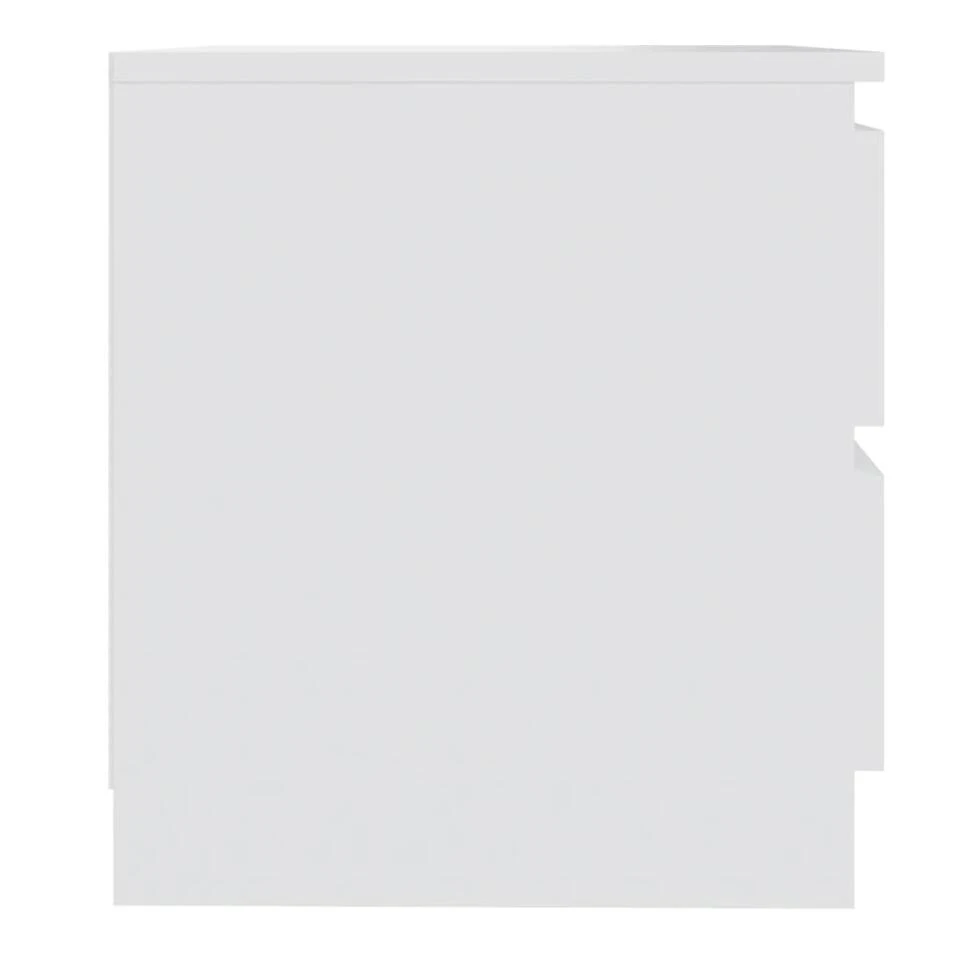 VidaXL Nachtkastjes 2 St 50x39x43,5 Cm Spaanplaat Wit 6 VidaXL Nachtkastjes 2 St 50x39x43,5 Cm Spaanplaat Wit - Afbeelding 4