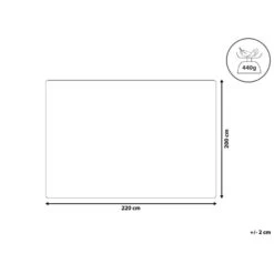 Beliani Sprei ALAMUT - Grijs Polyester -Knusse Nacht 41951b16973046fbbe15ff190874fba8