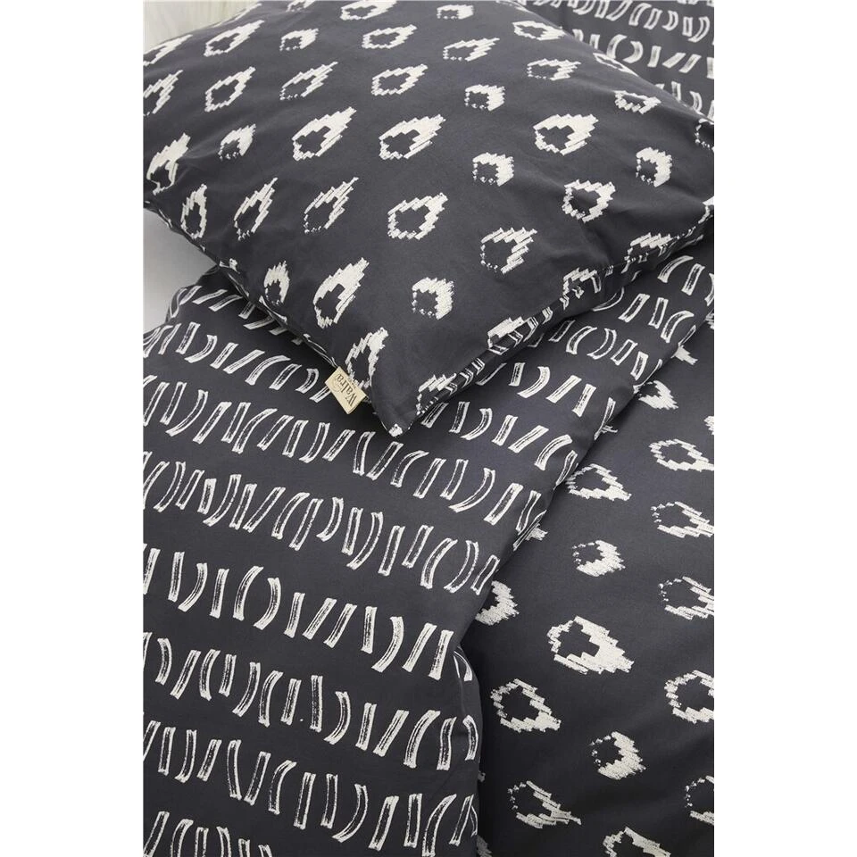 Walra - Dekbedovertrek Remade Turned Cones - 140x220 Cm - Off Black 5 Walra - Dekbedovertrek Remade Turned Cones - 140x220 Cm - Off Black - Afbeelding 3