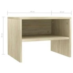 VidaXL Nachtkastjes 2 St 40x30x30 Cm Bewerkt Hout Sonoma Eikenkleurig -Knusse Nacht 47762d1950cd4e6db5de8a67c90fa3eb