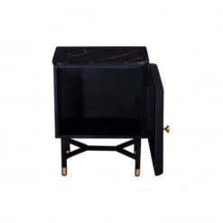 Giga Meubel Nachtkastje Zwart Met Marmer - 45x33x60cm - Japandi -Knusse Nacht 4e279662012f407295a5e53baba6ba86