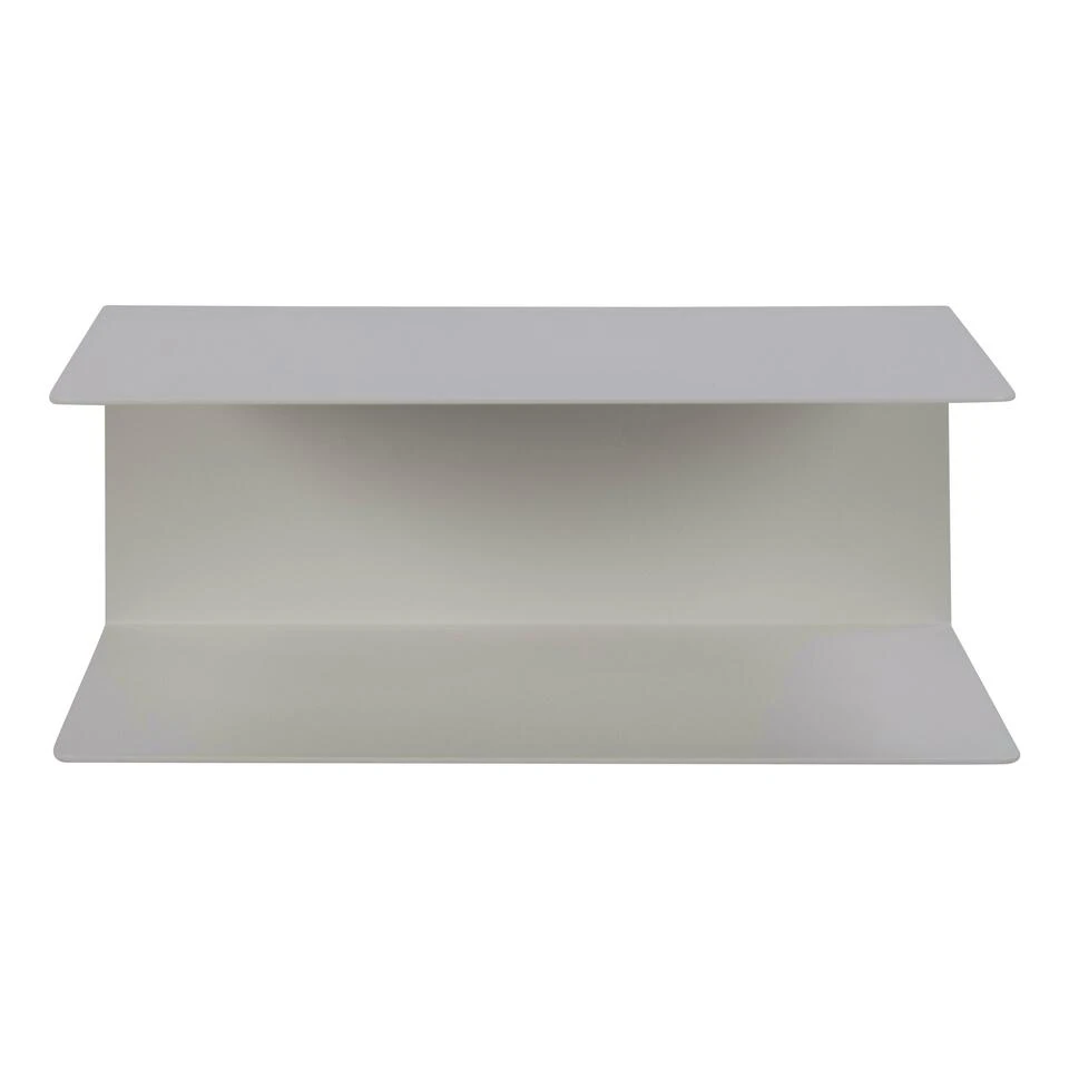 Sohome Wandplankje Myles - Met Dubbele Plank - 35cm - Metaal - Wit 5 Sohome Wandplankje Myles - Met Dubbele Plank - 35cm - Metaal - Wit - Afbeelding 3