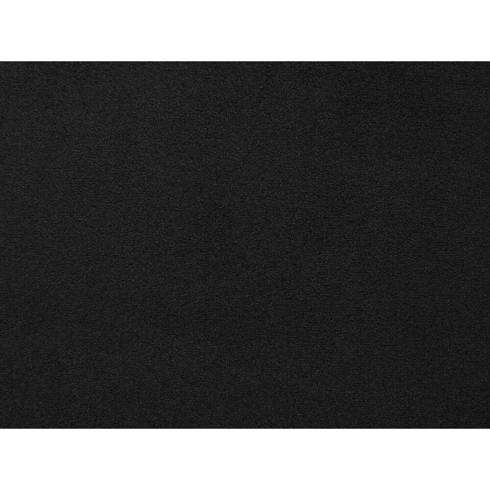 Beliani Nachtkast EUROSTAR - Zwart Fluweel 5 Beliani Nachtkast EUROSTAR - Zwart Fluweel - Afbeelding 3