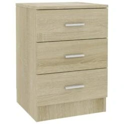 VidaXL Nachtkastjes 2 St 38x35x56 Cm Bewerkt Hout Sonoma Eikenkleurig -Knusse Nacht 7221f34dce11438881c6b3fdc66a1d43