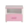 Nachtkastje Kiki - 1 Lade - Wit/roze -Knusse Nacht 81009009