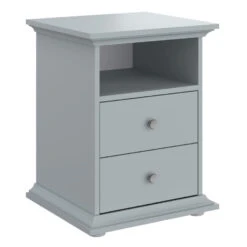 Nachtkastje Margaux - 2 Lades - Grijs -Knusse Nacht 81025143 0100