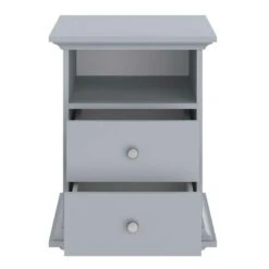 Nachtkastje Margaux - 2 Lades - Grijs -Knusse Nacht 81025143 0600