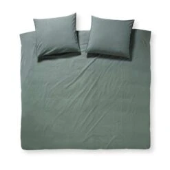 Damai Dekbedovertrek Groove - Laurel Groen - 200x200/220 Cm