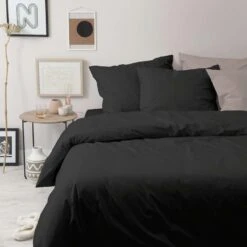 Cinderella Dekbedovertrek Weekend - Zwart - 200x200/220 Cm 5 Cinderella Dekbedovertrek Weekend - Zwart - 200x200/220 Cm -Knusse Nacht 81027281 0100