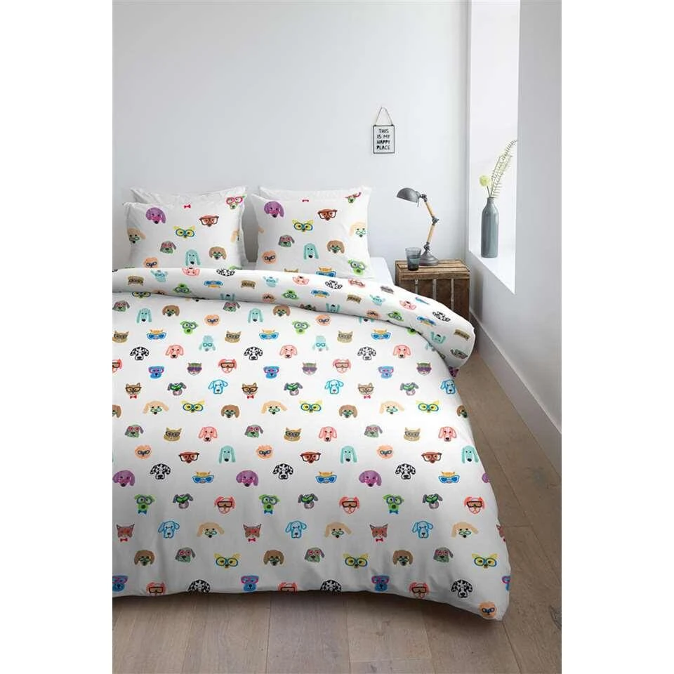 Ambiante Dekbedovertrek In Your Face - Multikleur - 240x200/220 Cm 6 Ambiante Dekbedovertrek In Your Face - Multikleur - 240x200/220 Cm - Afbeelding 4