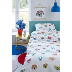 Ambiante Dekbedovertrek In Your Face - Multikleur - 260x200/220 Cm -Knusse Nacht 81027859 0100