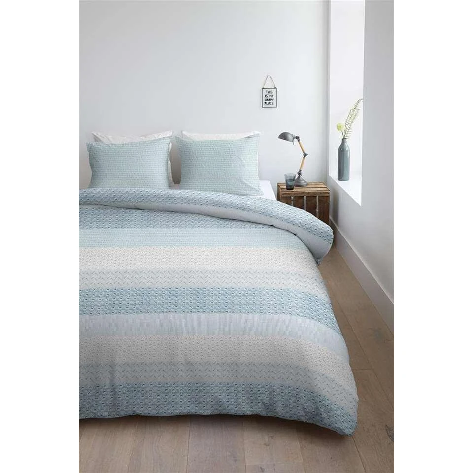 Ambiante Dekbedovertrek Laine - Blauw - 240x200/220 Cm 5 Ambiante Dekbedovertrek Laine - Blauw - 240x200/220 Cm - Afbeelding 3