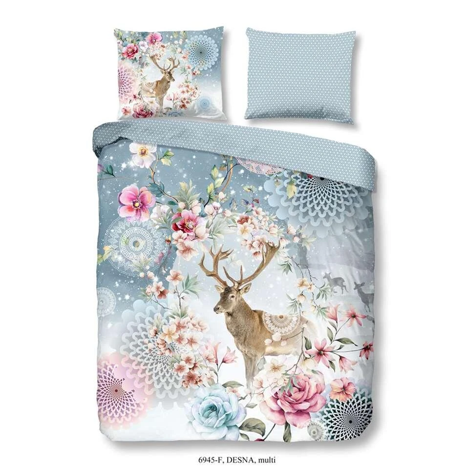 Hip Dekbedovertrek Flanel Desna - Multikleur - 140x200/220 Cm 3 Hip Dekbedovertrek Flanel Desna - Multikleur - 140x200/220 Cm