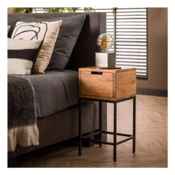 Kalfort Dorna Nachtkastje Industrieel - 30x30x60cm -Knusse Nacht 8515efbf676640a1a4bc608ae9616f35